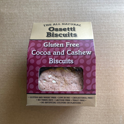 Osseti Biscuit - Gluten Free Cocoa and Cashew Biscuits 150g