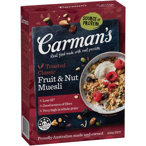 Carman's Classic Toasted Fruit & Nut Muesli 500g