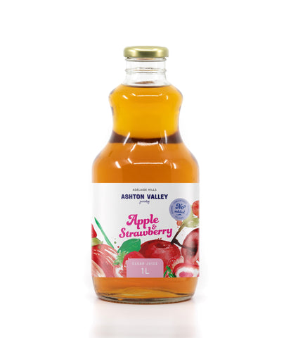 Ashton Valley Juice Clear Apple & Strawberry 1lt