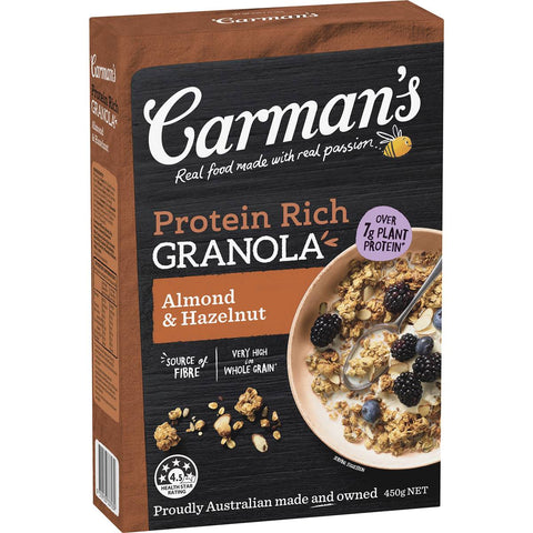 Carman's Protein Rich Almond & Hazelnut Granola 450g