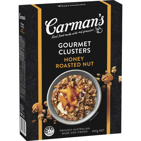Carman's Gourmet Clusters Honey Roasted Nut 450g