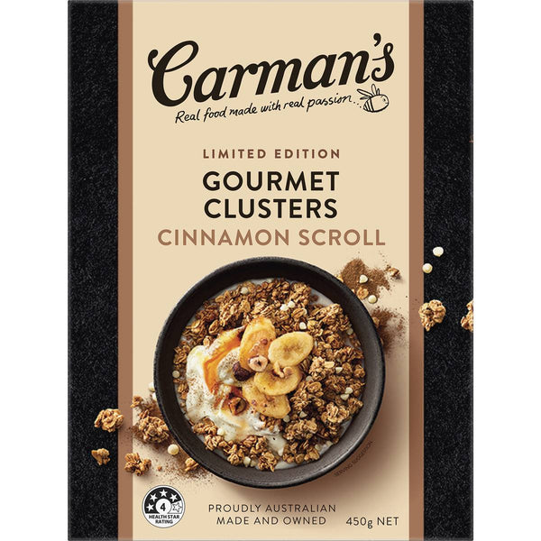 Carman's Gourmet Clusters Cinnamon Scroll 450g