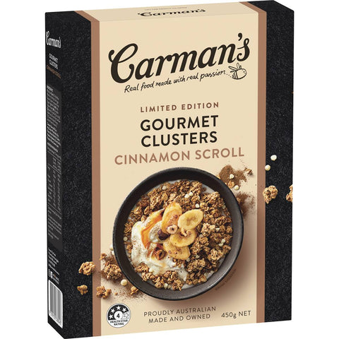 Carman's Gourmet Clusters Cinnamon Scroll 450g