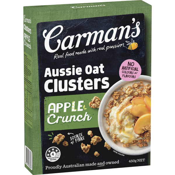 Carman's Aussie Oat Clusters Apple Crunch 450g