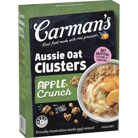 Carman's Aussie Oat Clusters Apple Crunch 450g