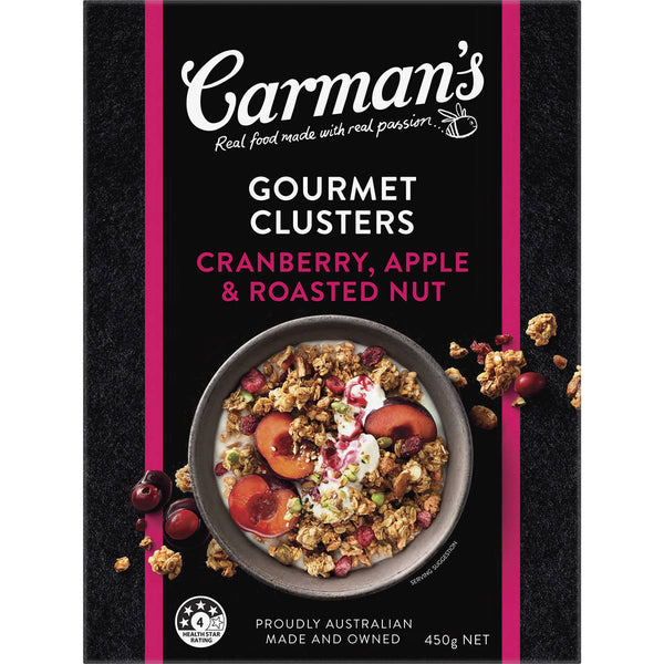 Carman's Gourmet Clusters Cranberry, Apple & Roasted Nut 450g