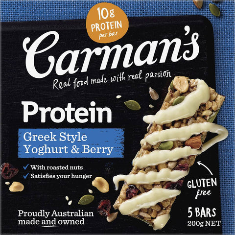 Carman's Greek Yoghurt & Berry Protein Bars 5 Pack 200g