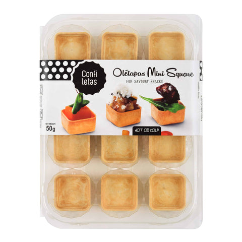 Confiletas - Savoury Mini Square Pastry Cases 50g