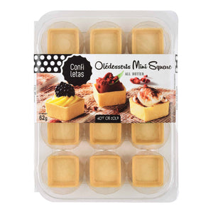 Confiletas - Sweet Mini Square Pastry Cases 62g