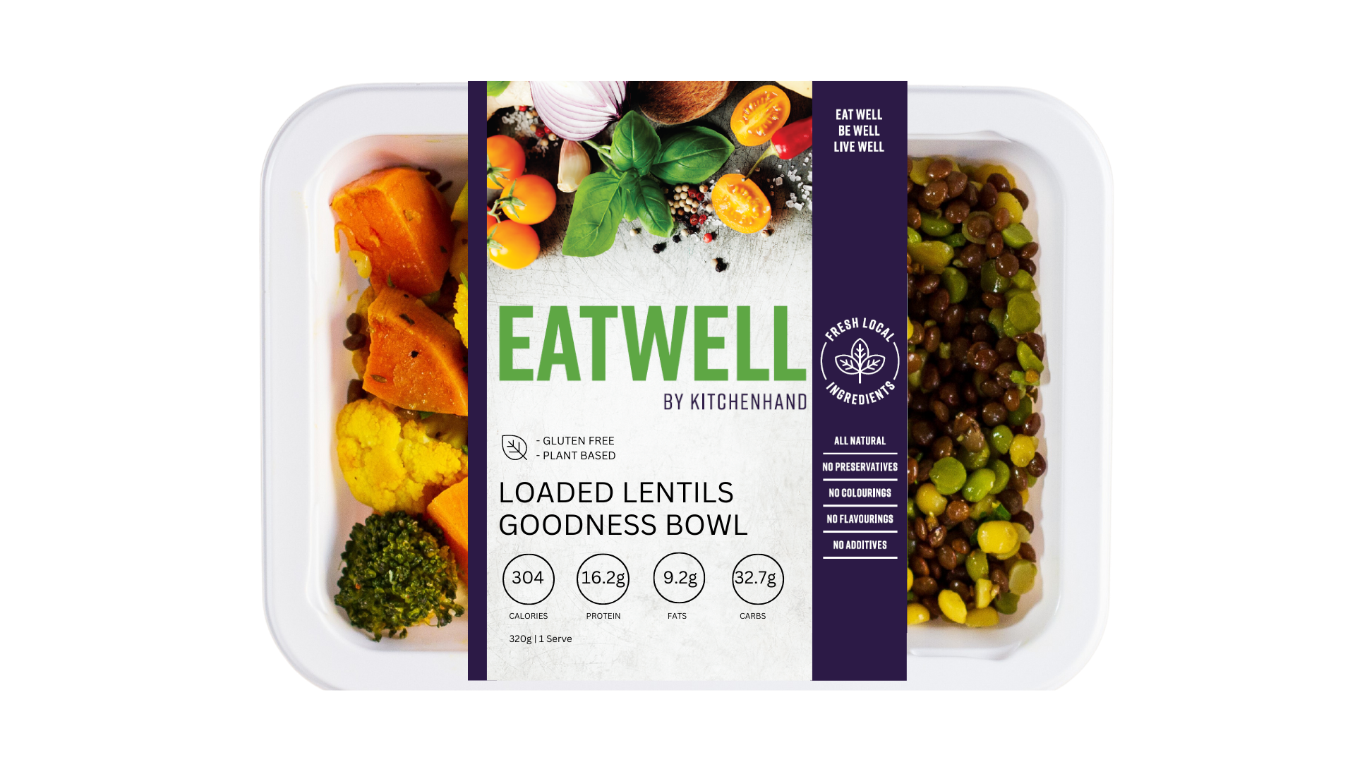 Eatwell - Ready meals Loaded Lentils Goodness Bowl 320g