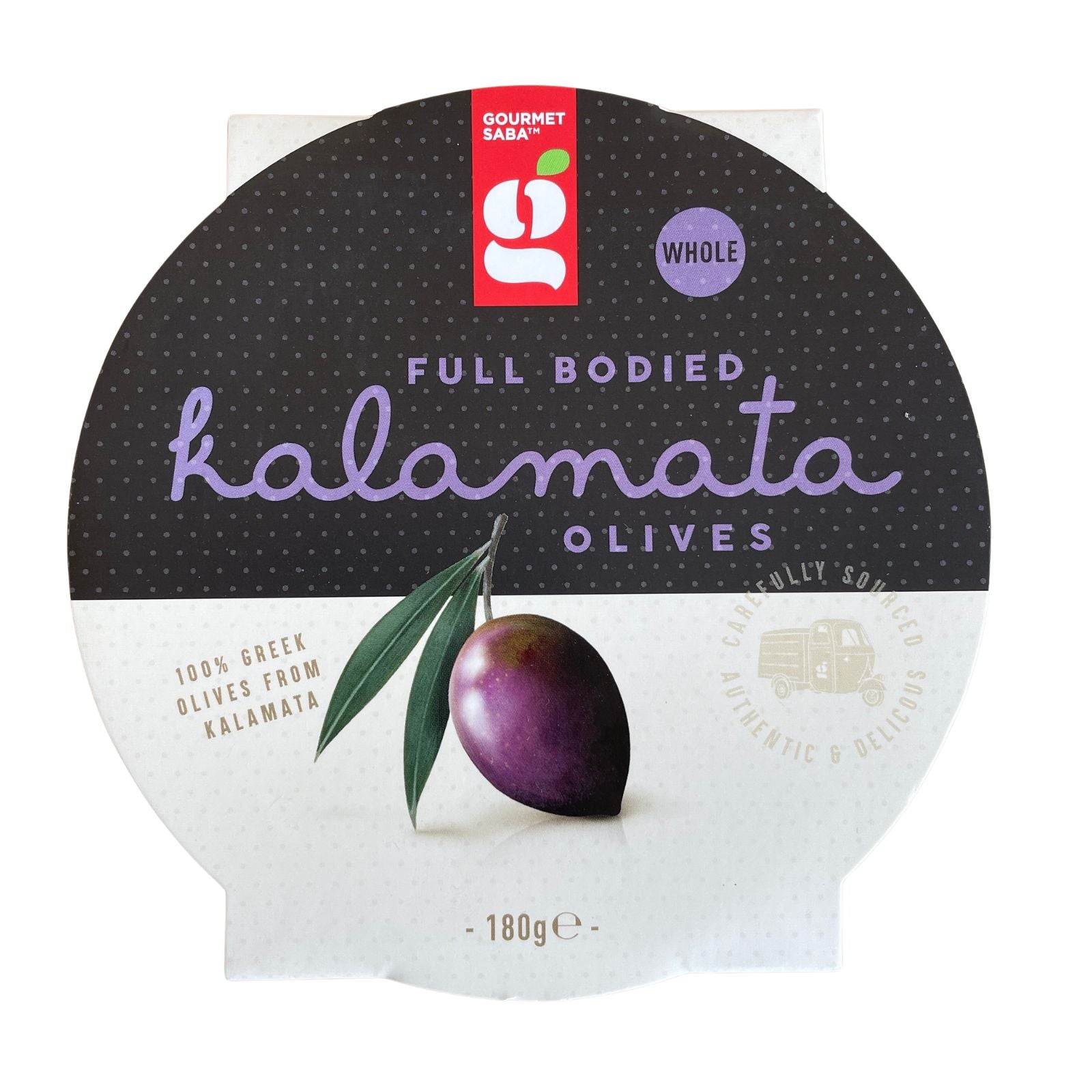 Gourmet Saba - Full Bodied Whole Kalamata 180g