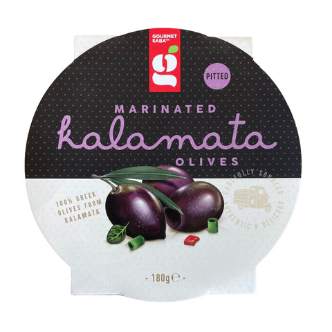 Gourmet Saba - Marinated Pitted Kalamata 180g