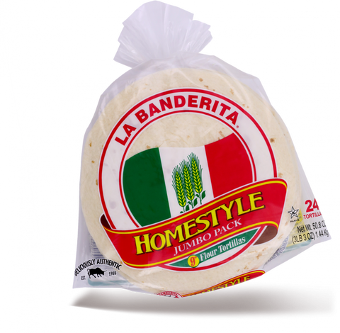 La Banderita - Jumbo Tortillas 24pcs