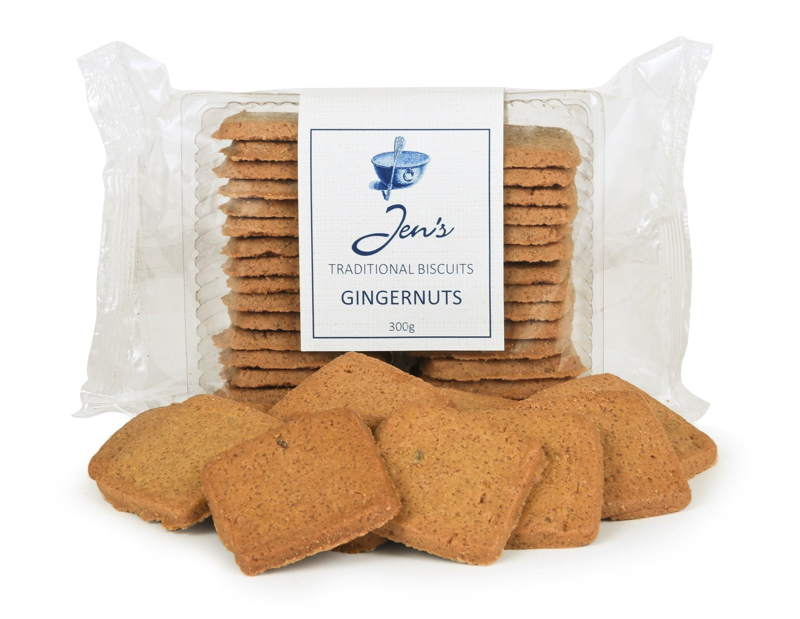 Jen's Traditional Biscuits - Gingernut Cookies 300g