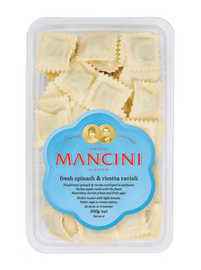 Frozen - Mancini Spinach & Ricotta Ravioli 500g