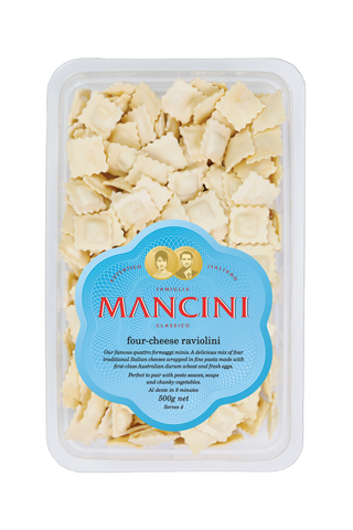 Frozen - Mancini Four Cheese Raviolini 500g