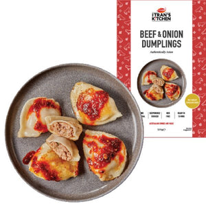 Tran's Kitchen - Beef & Onion Dumpling Frozen 500g