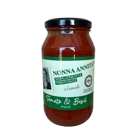 Nonna Annita's Tomato & Basil Sauce 500g