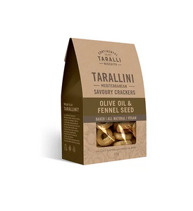 Continental Taralli - TARALLINI Olive Oil & Fennel Seeds 125g