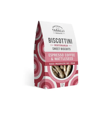 Continental Taralli - BISCOTTINI Espresso Coffee & Wattleseed 125g