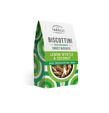 Continental Taralli - BISCOTTINI Lemon Myrtle & Coconut 125g