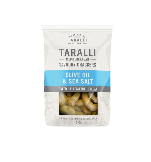 Continental Taralli - TARALLI Olive Oil & Sea Salt 250g