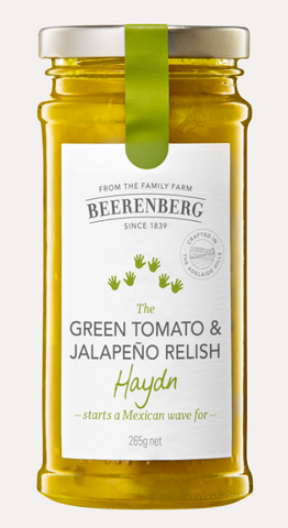 Beerenberg Relish - Green Tomato & Jalapeno Relish 265g
