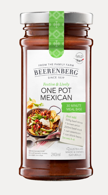 Beerenberg - One Pot Mexican Meal Base 240ml