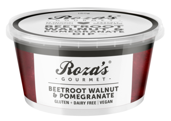 Roza's - Beetroot, Walnut & Pomegranate Dip 160g