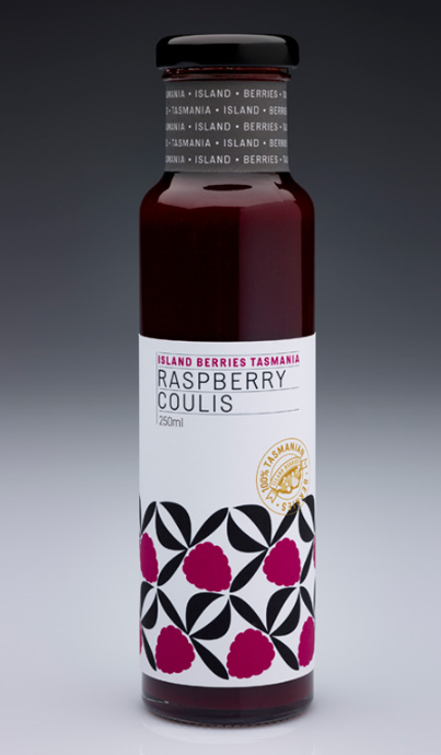 Island Berries Tasmania - Raspberry Coulis 250ml