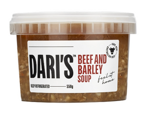 Dari's Beef and Barley Soup 550g