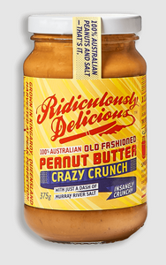 Ridiculously Delicious - Peanut Butter Crazy Crunch 375g