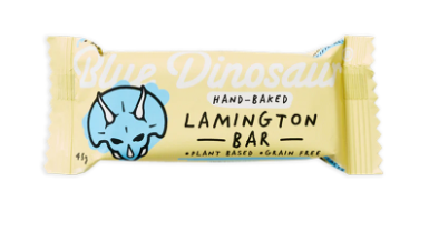 Blue Dinosaur Snack Bars Lamington 45g