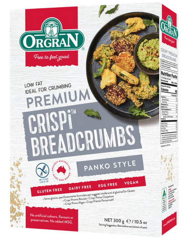 Orgran Crispi Breadcrumbs Premium Panko Style 300g