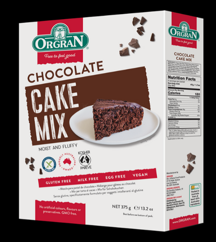 Orgran Cake Mix Chocolate 375g