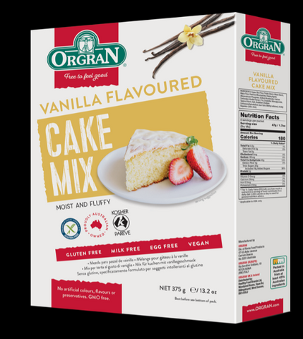 Orgran Cake Mix Vanilla 375g