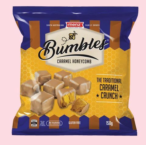Menz - Bumbles Caramel Honeycomb 150g