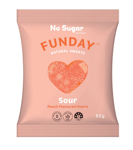 Funday - Sour Peach Heart 50g