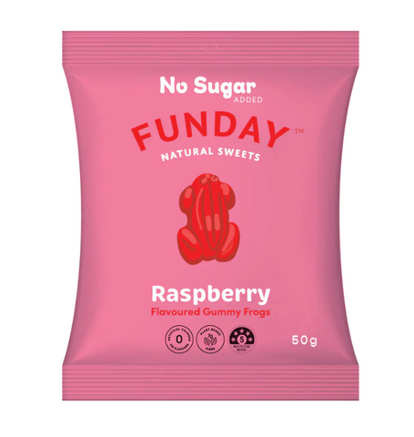 Funday - Raspberry Gummy Frogs 50g