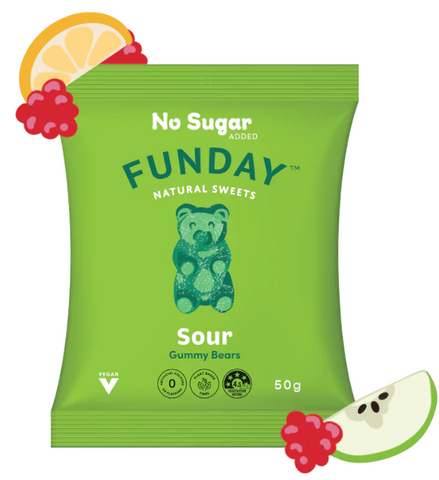 Funday - Vegan Sour Gummy Bears 50g