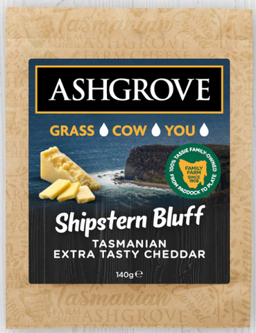 Ashgrove - Shipstern Bluff Tasmanian Extra Tasty Cheddar 140g