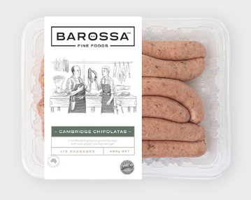 Barossa Fine Foods - Cambridge Chipolatas 480g