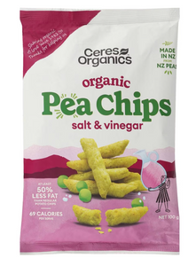 Ceres Organics - Pea Chips Salt & Vinegar 100g