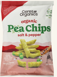 Ceres Organics - Pea Chips Salt & Pepper 100g