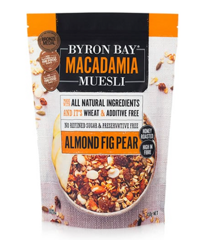 Byron Bay Macadamia Muesli - Almond Fig Pear 450g