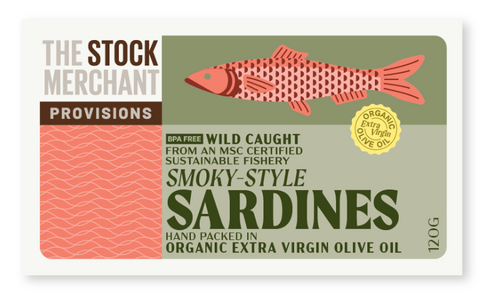 The Stock Merchant Smoky-Style Sardines 120g