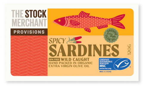 The Stock Merchant Spicy Sardines 120g