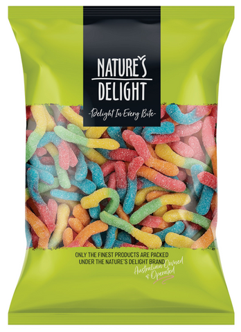 Nature's Delight Sour Worms 600g
