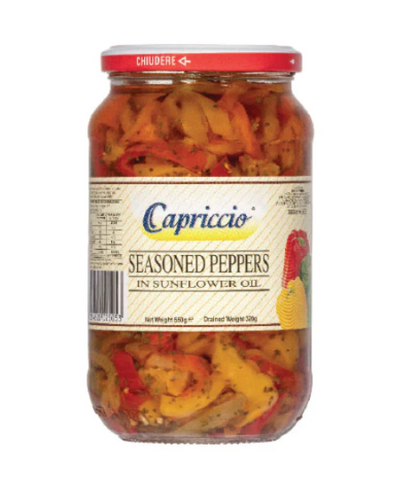 Capriccio Seasoned Peppers 550g