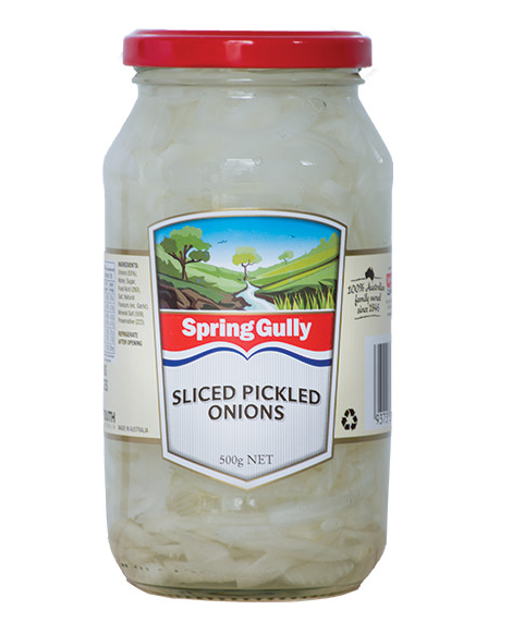 Spring Gully Sliced Pickled Onions 500g